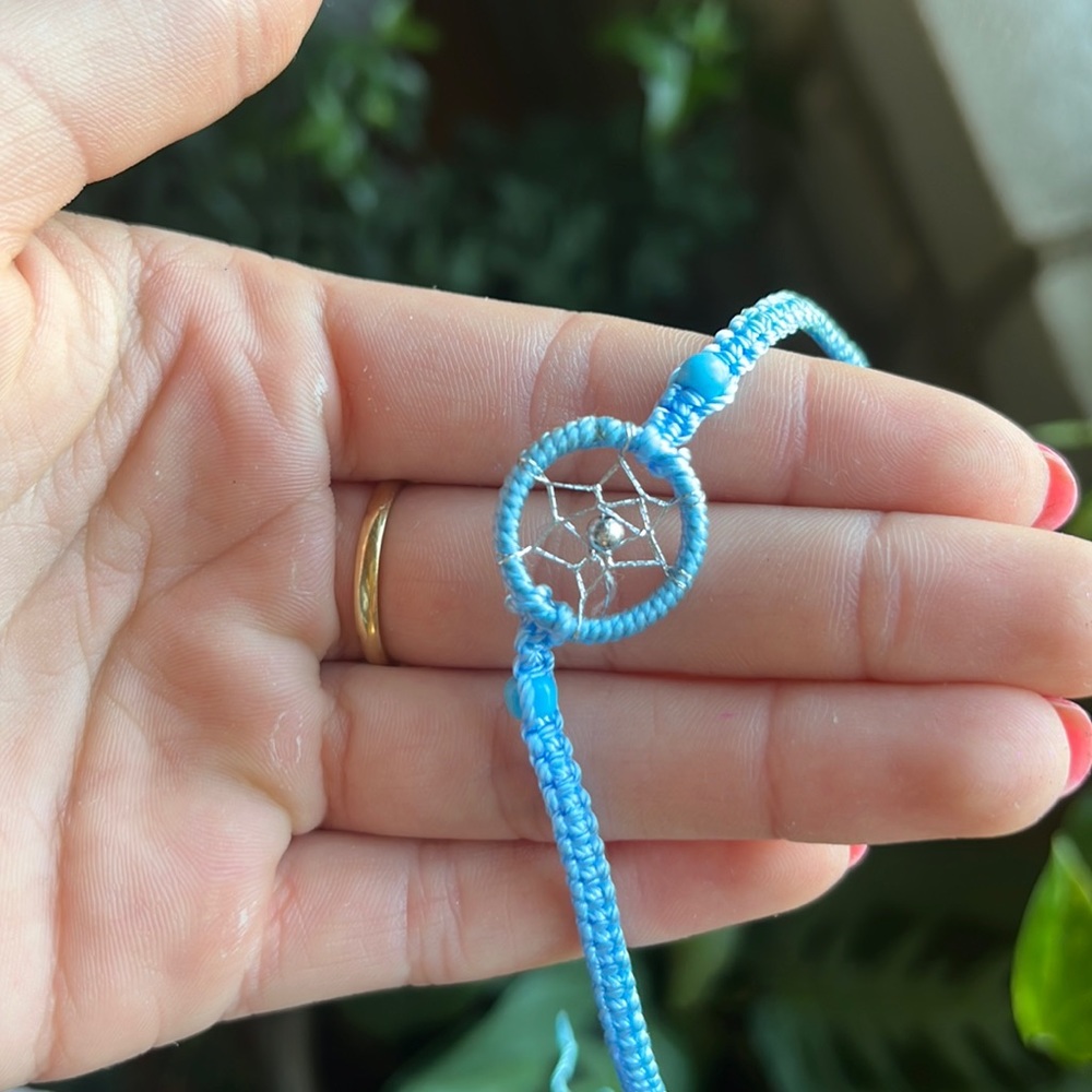 blue dream catcher bracelet